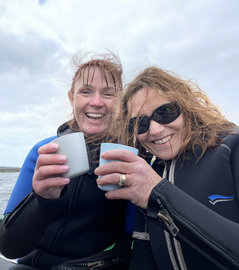 Happy faces & hot tea